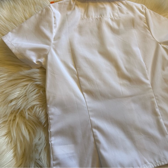 French Toast Round Collar Button Up Short Sleeve Dress Shirt Girls 6X - Picture 6 of 9